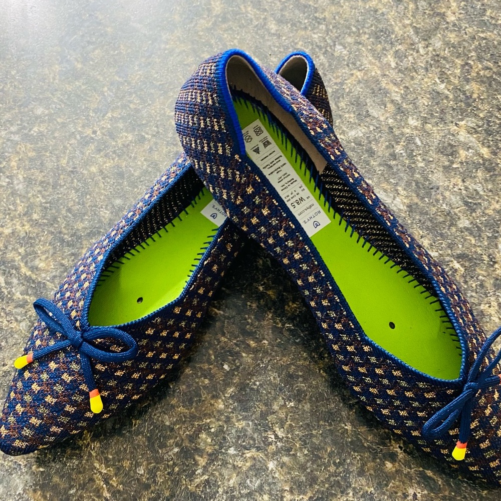 Rothy’s Bow Point Ballet Flats size 8.5